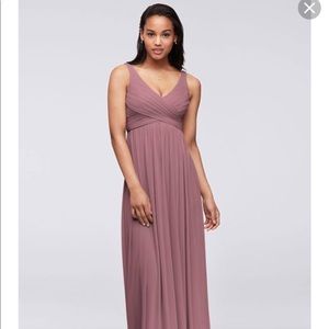 David’s bridal mauve maxi dress